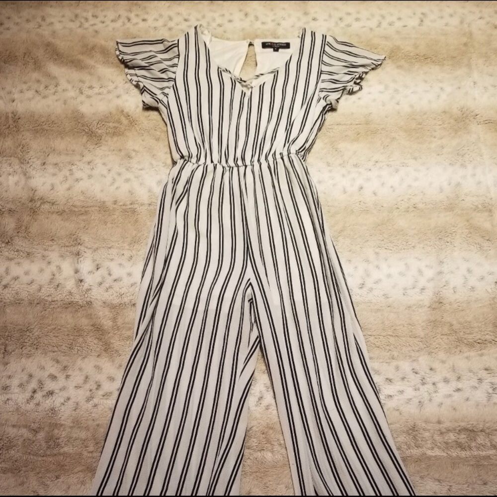 Black and white jumpsuit